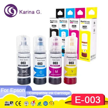 003 Совместимые по цвету чернила на основе бутылочной воды для принтера Epson L3110 L1110 L3100 L3116 L3150 L3156 L5196 / L5290