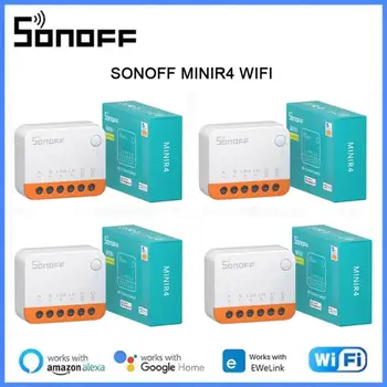 1-10 шт. SONOFF MINI R4 Wi-Fi Switch Module Smart Wi-Fi 2-позиционный переключатель Умный дом работает R5 S-MATE Беспроводное управление Alexa Google Home