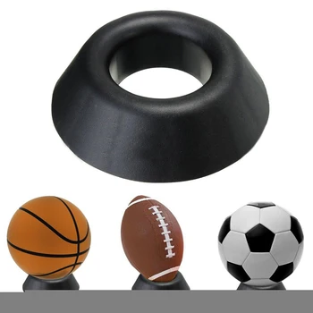  1 шт. Черный цвет Пластиковая подставка для мяча Держатель дисплея Баскетбол Футбол Футбол Регби Опора для мяча Оптовая торговля