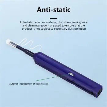 10 unit Инструменты для чистки оптоволоконных разъемов 800 раз LC SC FC 1,25 2,5 мм Fiber Cleaner Pen Stick Kit для оптического адаптера