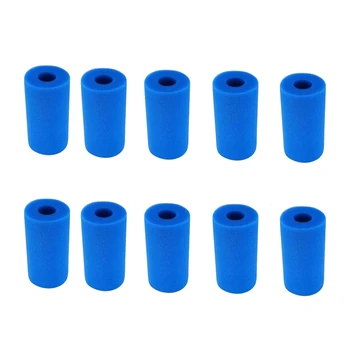 10 шт. Пенопластовая фильтрующая губка для Intex Тип A Многоразовые моющиеся аксессуары для аквариумного фильтра для плавательного бассейна