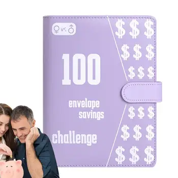 100 Сберегательный вызов Планировщик бюджета и книга с кассовыми конвертами Бюджетная папка с деньгами Конверты для наличного бюджета