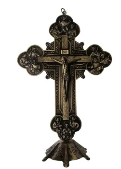 12 Апостольский крест INRI Христианский Иисус Эммануил Католическое святое украшение Иисус Распятие Агнец Божий Настенный декор около 32,5 см