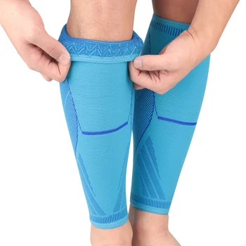 1Пара Спортивные компрессионные рукава для ног Баскетбольный коленный бандаж Защита голени и голени Поддержка шины для мужчин и женщин