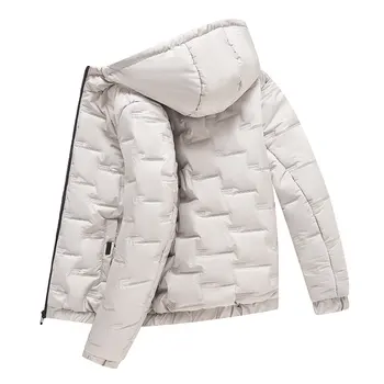 2022 Зима Новая Мужская Куртка Пальто с капюшоном Хлопковые парки Мужские водонепроницаемые Streewear Мужская теплая одежда Сплошной цвет Размер 4XL 5XL