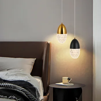 2023 Новый подвесной светильник Простой современный дизайн Sense Чрезвычайно роскошные прикроватные светильники для спальни Маленькие люстры Блеск домашнего декора Светодиодный