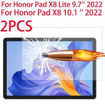 2PCS HD Защитная пленка из закаленного стекла для экрана Honor Pad X8 X8 10,1 дюйма Для Honor Pad X8 Lite 9,7 дюйма 2022 Защитное пленочное стекло
