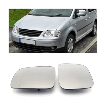 2Pcs для VW Caddy 2004-2015 Стекло бокового зеркала с подогревом 7H1857521 7H1857522