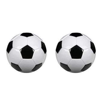 2X Размер 5 Профессиональные тренировочные футбольные мячи PU Кожа Черный Белый Футбольные мячи Гол Команда Atch Тренировочные мячи