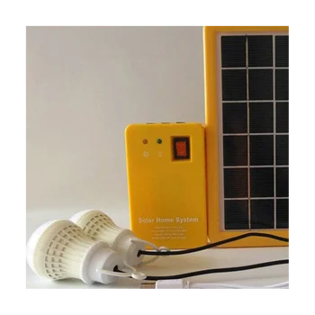 3 Вт Солнечная панель Свет 2 лампы Комплект Солнечная система Энергосберегающий солнечный свет Наружный перезаряжаемый светодиодный светильник