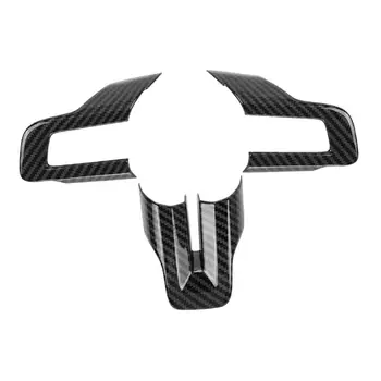 3 шт. Автомобильная обшивка рулевого колеса Обшивка Рамка для Ford Mustang 2015-2019