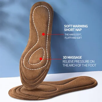 3D Тепловые самонагревающиеся стельки для ног Теплые массажные стельки с пеной с эффектом памяти для обуви Женщины Мужчины Зимние виды спорта Самонагревающиеся накладки для обуви