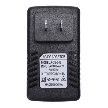 3X Блок питания Ethernet POE Инжектор Адаптер для шлюза IP-телефона IP-камера (24 В / 1 А вилка США)