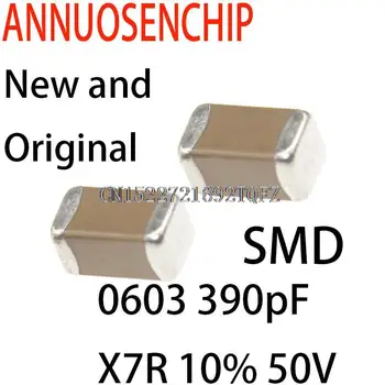 4000PCS Новая и оригинальная ошибка SMD Толстопленочный чип Многослойный керамический конденсатор 0603 390pF X7R 10% 50 В