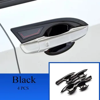 4PCS Автомобильная наружная дверная ручка Крышка чаши Отделка для Honda Civil 2019 2020 1.5T ABS Styling Molding