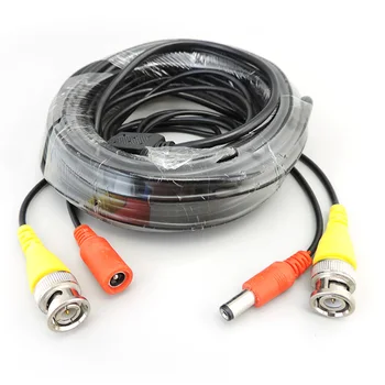 5 м / 10 м / 20 м / 30 м BNC штекерный кабель Выход на постоянный ток 5,5x2,1 мм Штепсельный удлинитель для аналоговой камеры видеонаблюдения AHD DVR q1