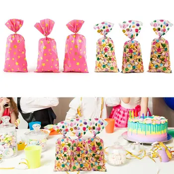 50 шт. 27,5 см x 12,5 см с завязками Детский душ Подарочный карман Креативные цветочные звезды Точки для закусок Сахарное печенье
