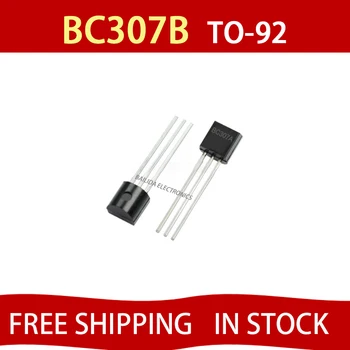 50Pcs BC307B BC307-B BC307 307 TO-92 PNP 100MA 45V Одноходовой транзисторный продукт Оптовый список дистрибуции БЕСПЛАТНАЯ ДОСТАВКА