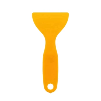 5X Виниловая пленка Обернуть желтую пластиковую фольгу Очиститель Скребок для удаления пузырьков воздуха Наклейки Инструменты для установки