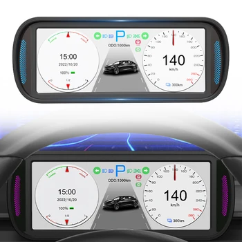 6,8 дюйма IPS Экран Автомобильный счетчик ЖК-дисплей Приборная панель Мультимедийный дисплей Экран для Tesla Model 3/Y 480x1280 ЖК-экран Аксессуары