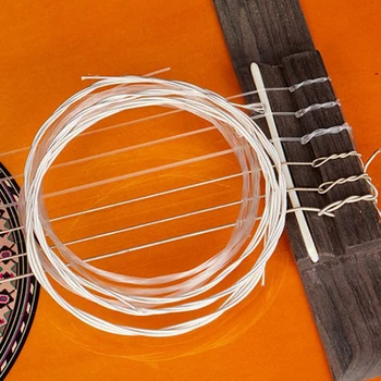 6 шт. Гитарные струны Нейлоновые серебряные струны Набор для классической классической гитары