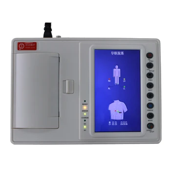 6E медицинский портативный цветной экран электрокардиограмма 12 отведений ЭКГ аппарат 3 канала цифровой ЭКГ ecografo машина цена