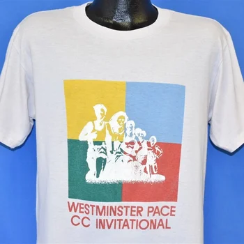 80-е Футболка Westminster Pace Cross Country Invitational Большая