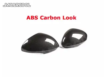 ABS Carbon Look Крышки зеркал заднего вида SMD Автомобильные аксессуары для Alfa Romeo Giulia Quadrifoglio 2017 2018 2019 2020 2021