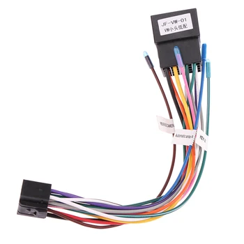 ABS Универсальный штекер к женскому разъему Жгут проводов для Pioneer AEG Audiovox Авто Стерео Радио 16-контактный кабельный адаптер ISO