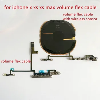 Alideao-Volume Flex Кабель для iPhone, чип беспроводной зарядки, катушка NFC, клавиша отключения звука, для iPhone X, XS, XR, 1 шт. Оптовые продажи