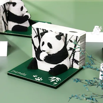 ALLTU Бамбуковая лесная панда Изображение 3D Блокнот Сообщение Бумага