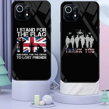 America США Flag Чехол для телефона Стеклянная крышка для Redmi Poco F2 X3 NFC 9 A T K20 K30 K40 Pro Plus K40S K50 Note 10 4G 5G 10 11 S 11T