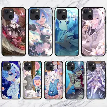 Anime re zero Чехол для телефона для iPhone 11 12 Mini 13 Pro XS Max X 8 7 6s Plus 5 SE XR Shell