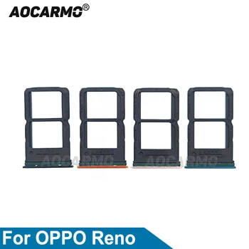 Aocarmo Для OPPO Reno Черный Оранжевый Зеленый Розовый Лоток для SIM-карты Держатель слота MicroSD Запасные части