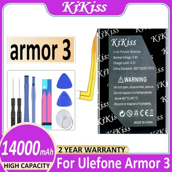 Armor 3 Аккумулятор 14000 мАч для Ulefone Armor3 Bateria + Бесплатные инструменты