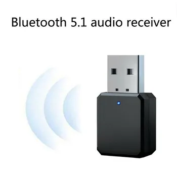 Bluetooth-совместимый 5.1 Аудиоприемник Двойной выход AUX USB Стерео Авто Громкая связь Вызов Встроенный микрофон Микрофон Беспроводной адаптер
