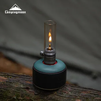 CAMPINGMOON T-1D Кемпинговый газовый фонарь со стеклянной крышкой Свеча Лампа Свет