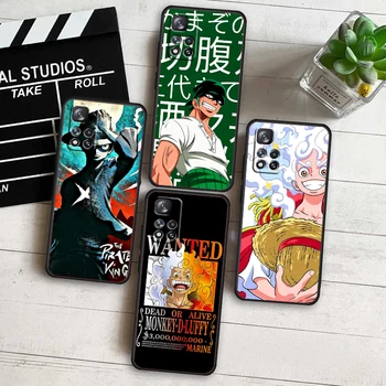 Cool Anime Ones Pieces Для Xiaomi Redmi Note 12 Pro 11T 11E 11S 10T 10S Turbo Plus Max Lite 5G Черный мягкий чехол для телефона Чехол для телефона