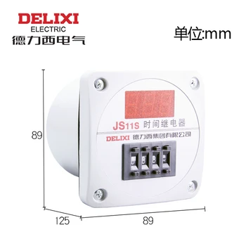 DELIXI Цифровой реле времени Таймер JS11S 0.01S-9999H 220 В 380 В 3 4 разряда