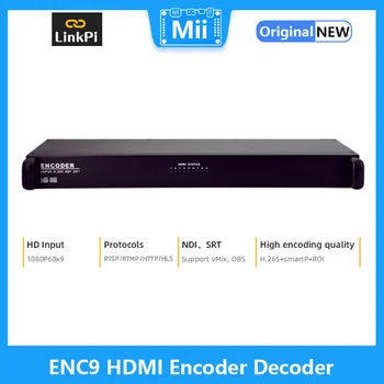 [ENC9] Кодировщик HDMI Декодер 4K 1080P NDI SRT RTMP RTSP Прямая трансляция IPCam