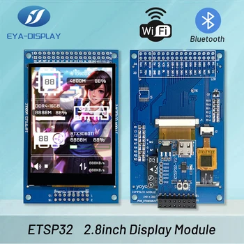 ESP32 IPS ModuleLVGL WIFI & Bluetooth Development Board 2..8 240 * 320 Smart Display Screen 2,8-дюймовый ЖК-модуль TFT с сенсорным экраном