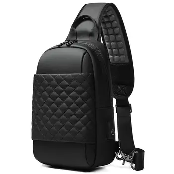 EURCOOL Сумка-мессенджер для мужчин Черные сумки через плечо для мужчин 7.9 iPad Водонепроницаемая сумка через плечо USB Зарядка Нагрудник