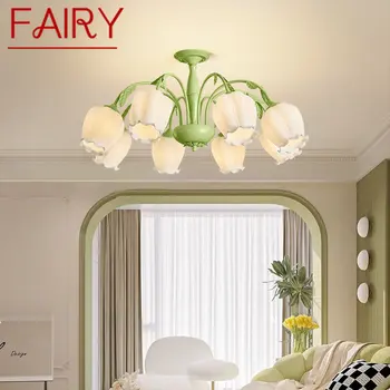FAIRY Современный подвесной светильник Подвесной светодиодный потолочный светильник в стиле ретро Промышленный творческий трос для домашней спальни