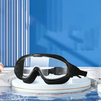 Fashion Professional Wide Vision Anti-UV Silicone Flat Light Дайвинг Очки Очки для плавания Очки для плавания