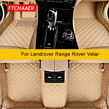 FTCHAAER Изготовленные на заказ автомобильные коврики для Landrover Range Rover Velar Auto Ковры Аксессуар для ног Coche