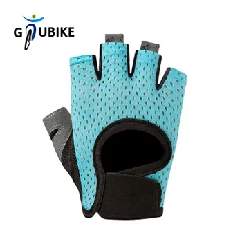 GTUBIKE Перчатки для поднятия тяжестей с половиной пальца Перчатки для горизонтальной перекладины Противоскользящее оборудование для фитнес-тренировок с гантелями
