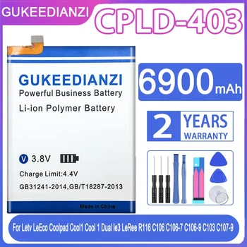 GUKEEDIANZI Сменный аккумулятор CPLD-403 6900 мАч для Letv LeEco Coolpad Cool1 Cool 1 Dual le3 LeRee R116 C106 C106-7 C106-9 C103