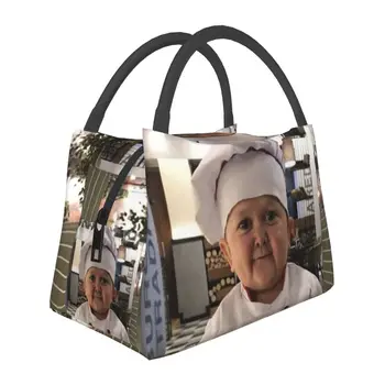 Hasbulla Cooking Master Забавные изолированные сумки для ланча для женщин Шеф-повар Портативный термоохладитель Еда Ланч-бокс Работа Путешествия