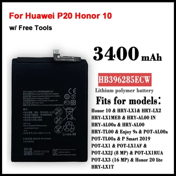 HB396285ECW Аккумулятор емкостью 3400 мАч для аккумуляторов Huawei P20 Honor 10 / Honor 10 Lite COL-AL00 COL-AL10 COL-TL00 COL-TL10 COL-L29