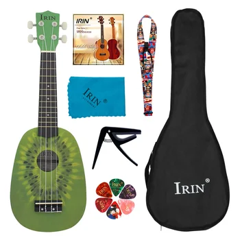 IRIN 21-дюймовая укулеле из массива дерева Цветной набор укулеле с чехлом Аксессуары Профессиональные струнные инструменты Укулеле для практики